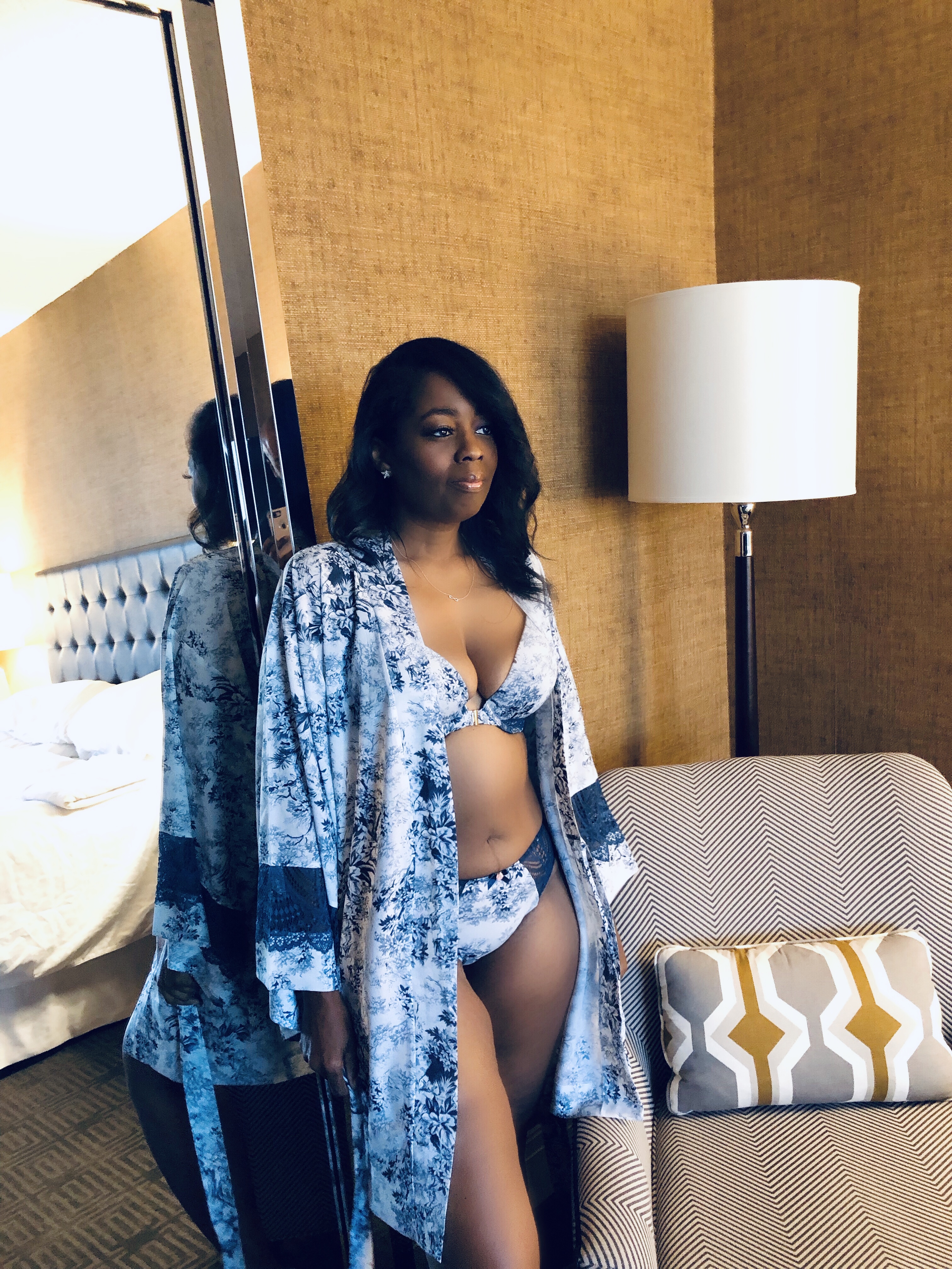 My Style: Cacique Intimates Floral Robe, Bra & Panty - Talking With Tami