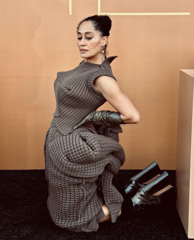 Wardrobe Breakdown Tracee Ellis Ross In Atlanta Talking With Tami