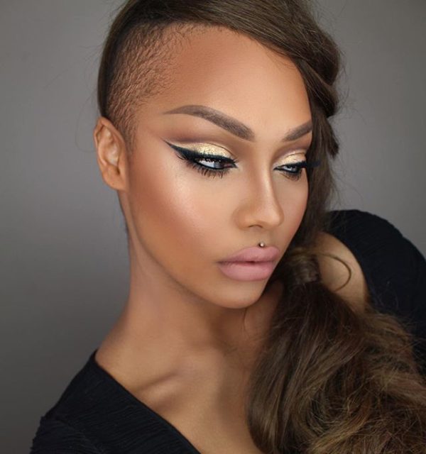 Get The Look: Sonjdra Deluxe's Gold Glitter Cut Crease & Hairdo ...