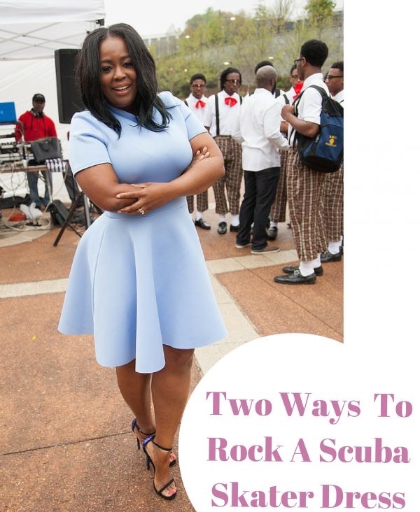 Two Ways To Rock A 'Scuba Skater Dress' - Talking With Tami