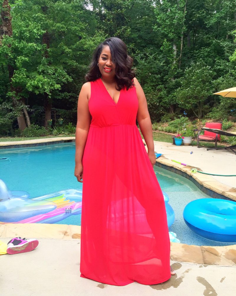 My Style: Chic & Curvy Sheer Maxi Dress - Talking With Tami