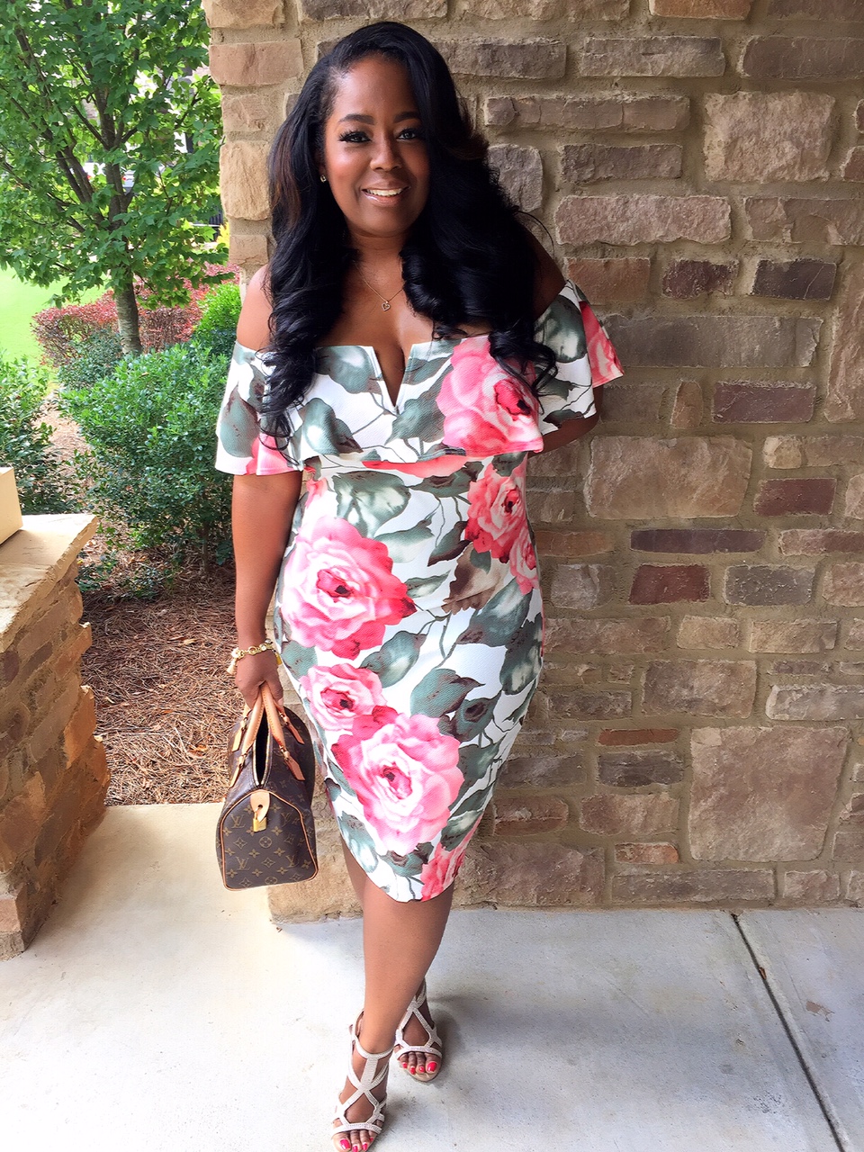 My Style: Off The Shoulder Floral Print Dress - Talking With Tami