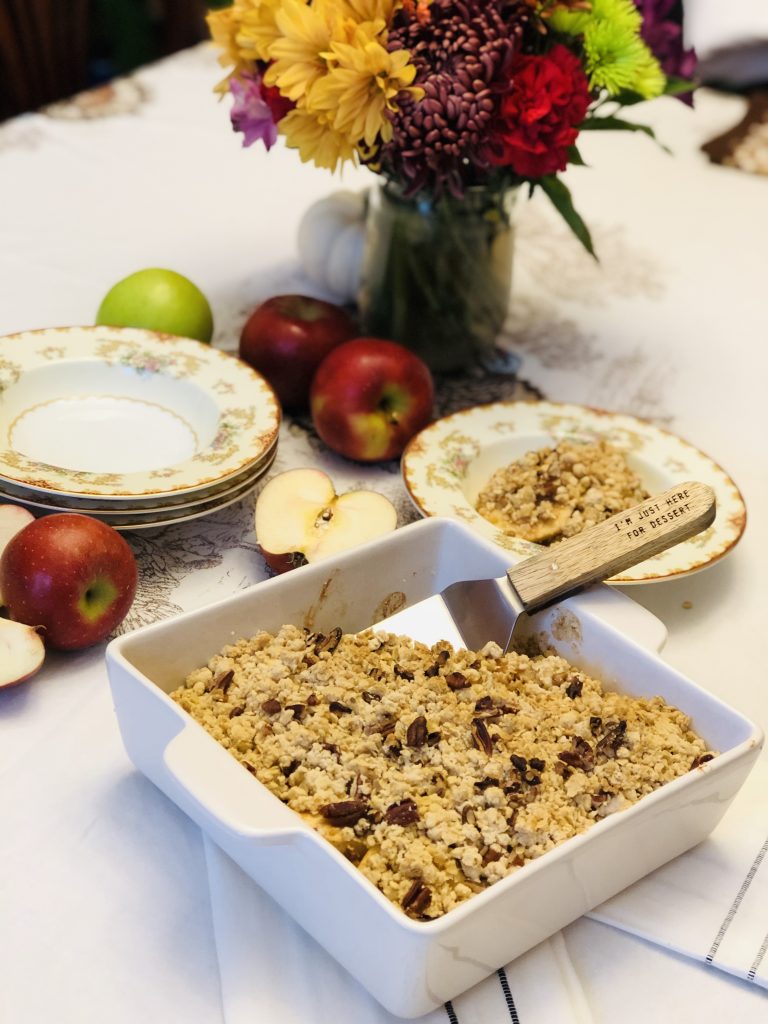 Recipe Deep Dish Apple Crisp Talking With Tami