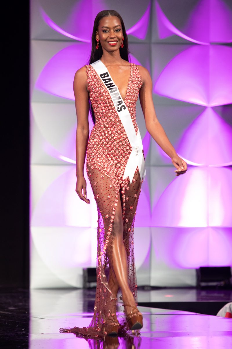 Miss Universe Preliminary Competition - Evening Gown - Talking With Tami