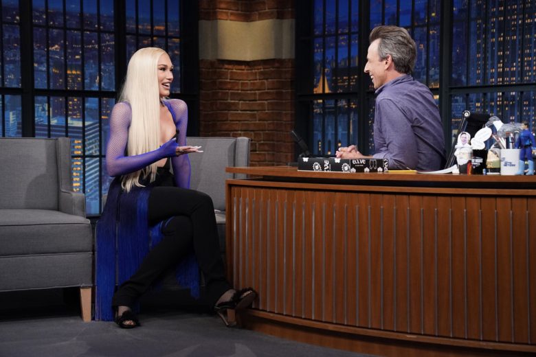 In Case You Missed It Gwen Stefani On Late Night With Seth Meyers Talking With Tami