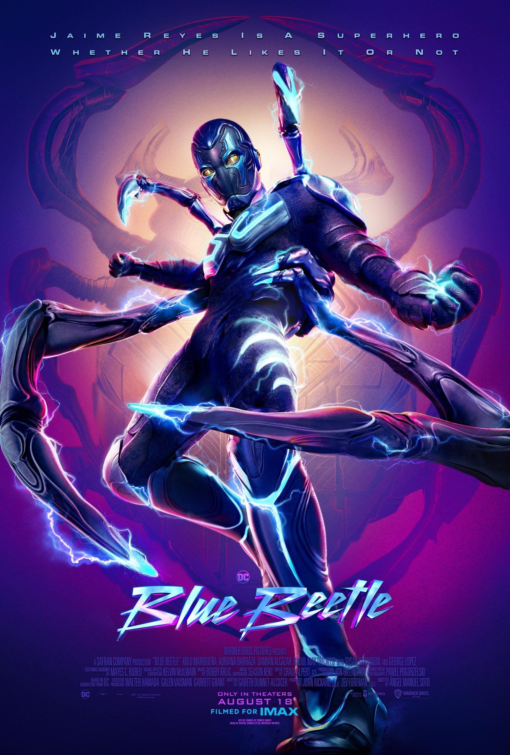 Raoul Max Trujillo Blue Beetle 2023 Jacket