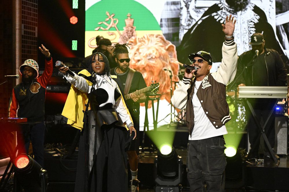 Ms. Lauryn Hill And Son YG Marley Perform On Jimmy Fallon
